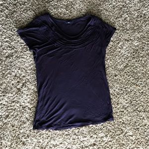 Dark purple Gap cap sleeve shirt
